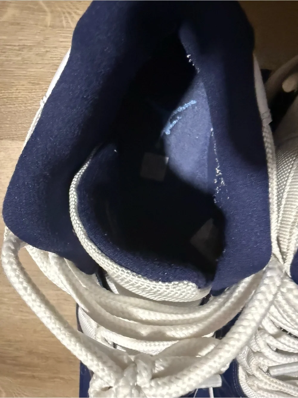 Jordan Retro High-Top Sneakers in Navy and White